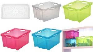 Actual product image OKT Storage box "Multi-Box XL", 24 litres, blue Colour: fresh-blue, empty space-saving nestable (24 l)