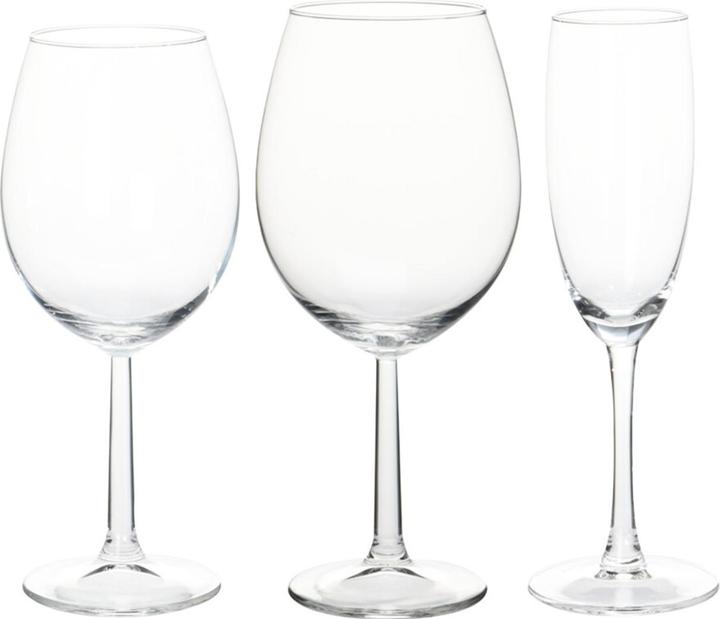 Immagine prodotto Casativo Set di bicchieri da champagne e da vino, 18 pezzi (18 Occhiali, Bicchieri da vino rosso, Bicchieri da champagne)