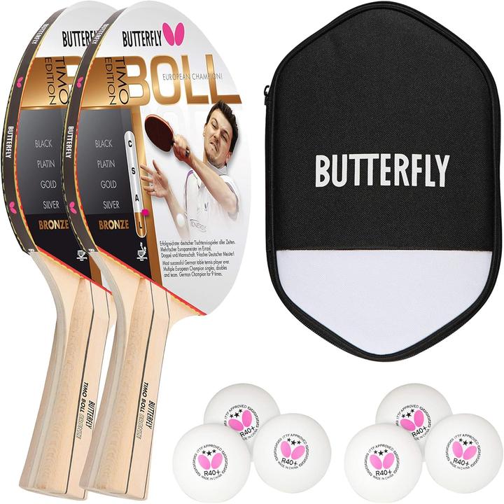 Butterfly Timo Boll Bronze Tischtennisschläger-Set