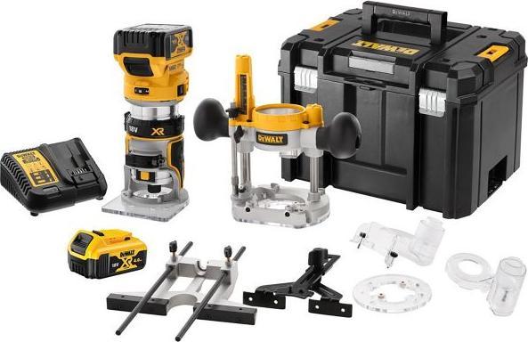 Image du produit DeWalt DCW 604 P2 Affleureuse/Défonceuse sans fil 18V 55 mm + 2x Batteries 5,0Ah + Chargeur + Coffre