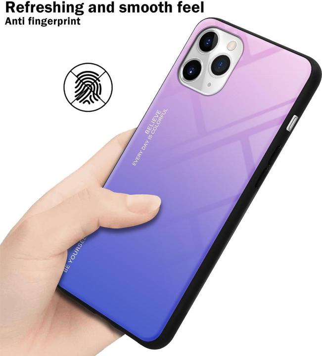 Actual product image Cadorabo TPU 2 colors glass cover (Apple iPhone 11 Pro Max)