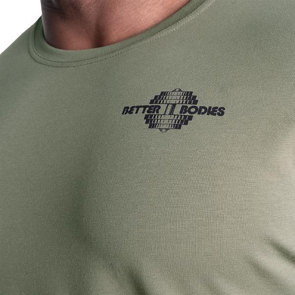 Produktbild Better Bodies Essential Tapered Tee - Washed Green (S)