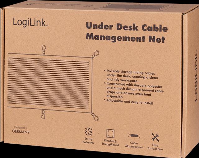 Productafbeelding LogiLink Kabelnet, 69x34cm, polyester, zwart (2346 cm)