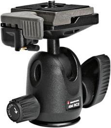 Manfrotto 494RC2, Kugelkopf Mini mit Schnellwechsler 200PL (Stativ Schnellwechselplatte)