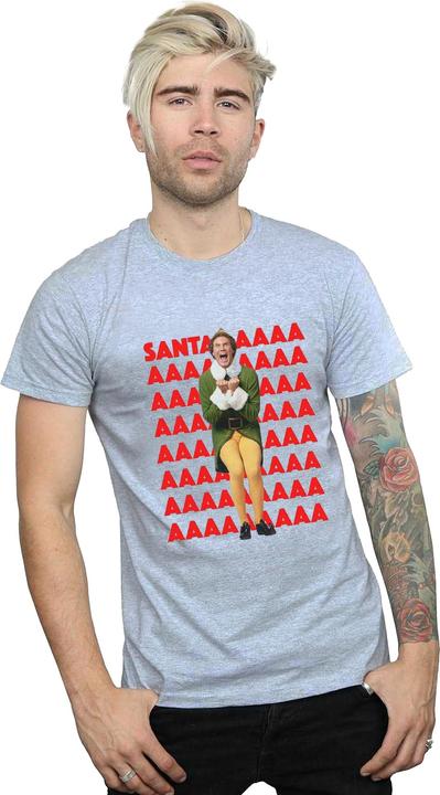 Immagine prodotto Elf Buddy Santa Scream Maglietta Uomo (XXL)