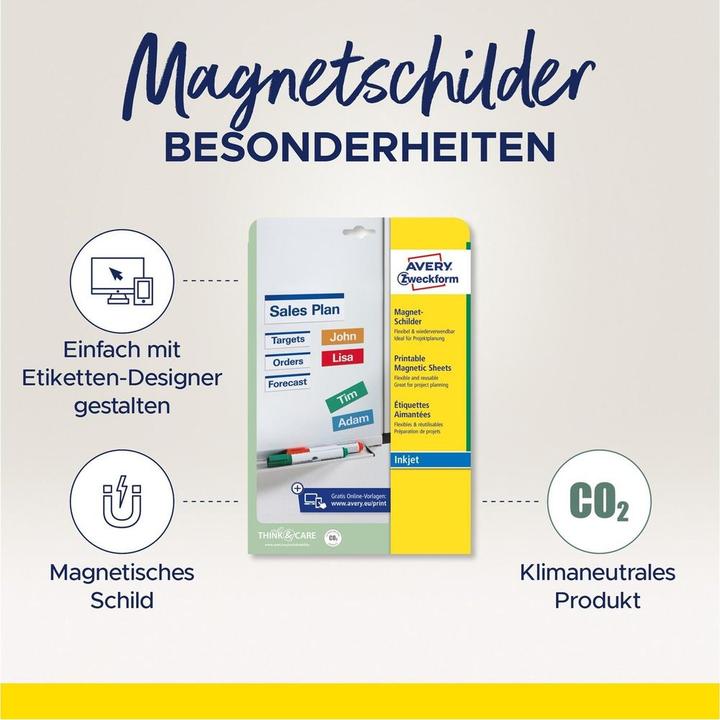 Produktbild Avery Tintenstrahl-Magnet
