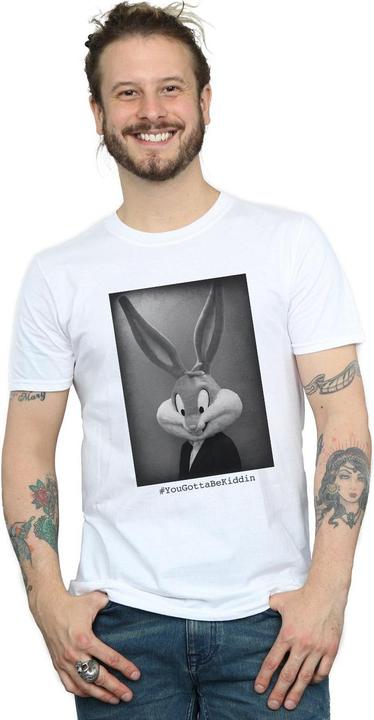 Actual product image Looney Tunes Mens Bugs Bunny Yougottabekiddin T-Shirt (M)