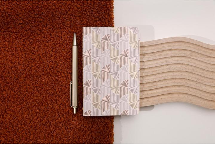 Image du produit Clairefontaine carnet cousu fil 64 pages ligné terracotta (9 x 14 cm, À rayures)