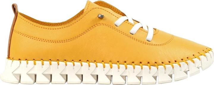 Actual product image Lunar Womens/Ladies St Austell Leather Plimsolls (37)