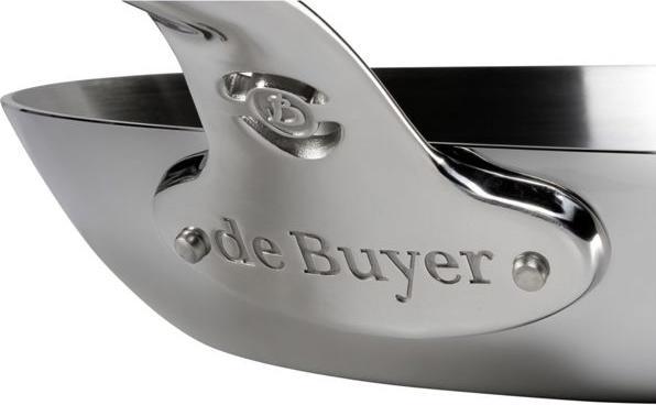 Actual product image de Buyer Affinity frying pan uncoated induction (24 cm, Frying pan, Stainless steel)