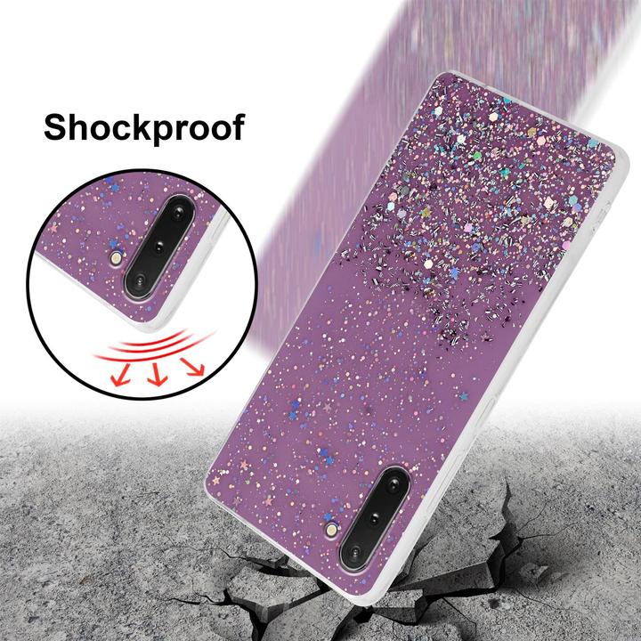 Actual product image Cadorabo TPU cover sparkling glitter (Samsung Galaxy Note 10)