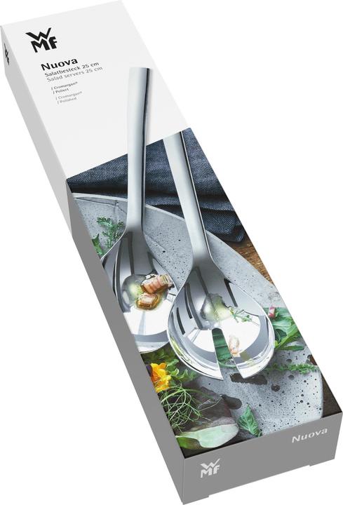 Productafbeelding WMF Saladeservers Serveerbestek 25cm Nuova 18/10 roestvrij staal gepolijst (Salade servers)