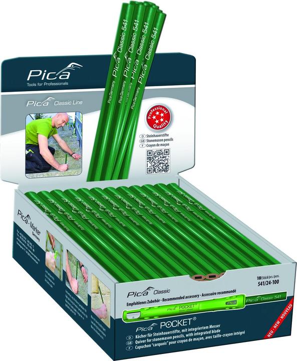 Pica Matita da muratore Classic 541 24 cm (100 x)