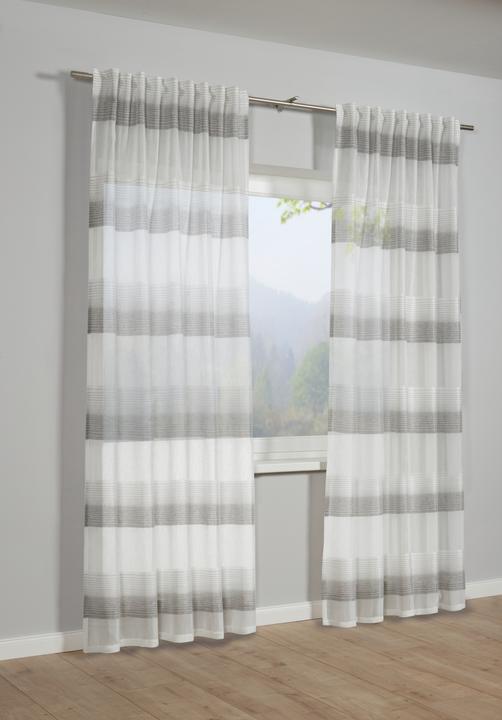 Image du produit Gardinia Écharpe avec ruban de rideau, Etamine (140 x 175 cm)