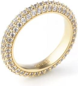 Actual product image Guess - Glittering Gold Plated Ring with Infinity Zircons JUBR04672JWYG - Circuit: 58 mm (58)