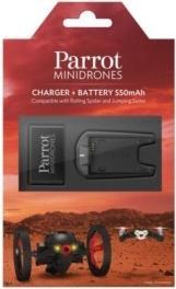 Parrot Mini droni, caricatore + batteria LiPo, Spider rotolante / Sumo saltellante (Caricabatterie per droni)