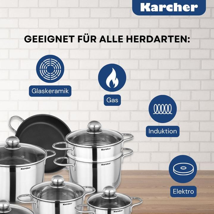 Image du produit Karcher Jette (Ensemble de casseroles et de poêles de cuisson, Acier inoxydable)