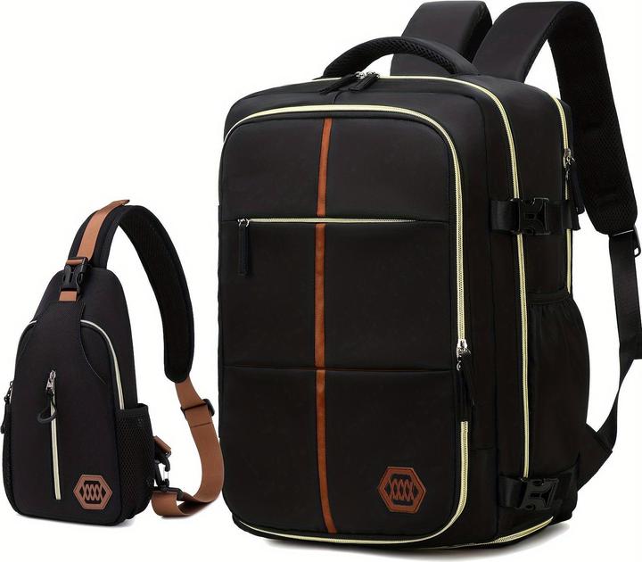 Produktbild Only-Bags.Store Multifunktionaler Reiserucksack, Laptop-Schultasche mit Airline-Zulassung