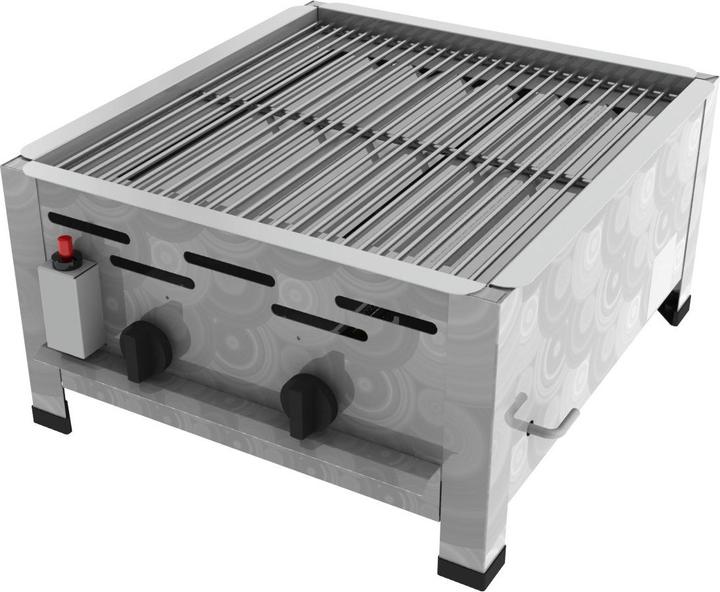 Produktbild ChattenGlut Gasbräter 2-flammig mit Rost (9 kW)