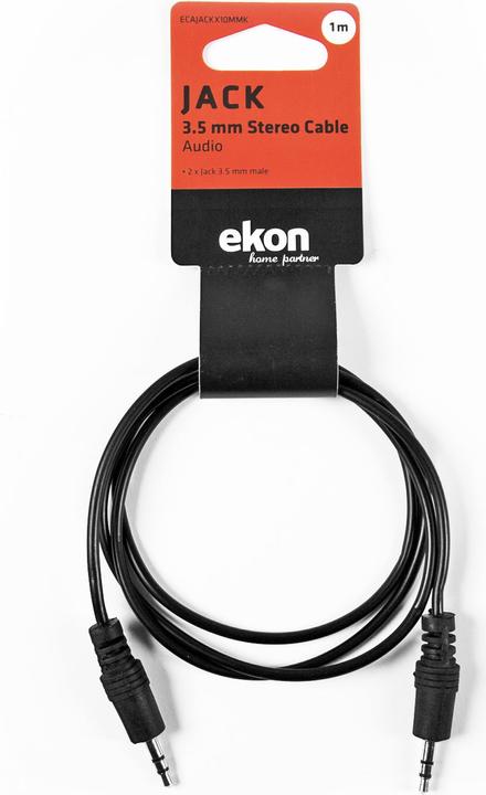 Actual product image Ekon Audio cable with a 3.5mm male - male jack (1 m, 3.5mm jack (AUX))