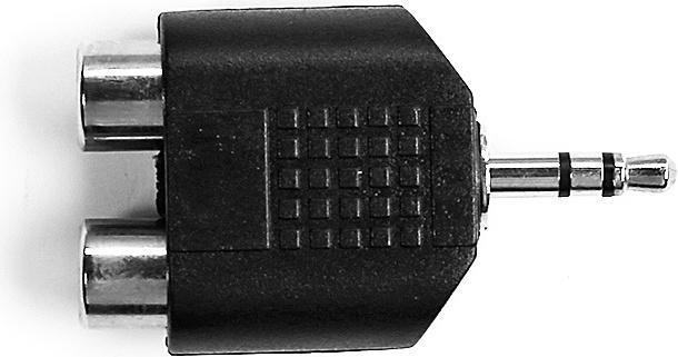 Image du produit Ekon Répartiteur de prise audio mâle vers deux RCA femelles (Séparateur audio)
