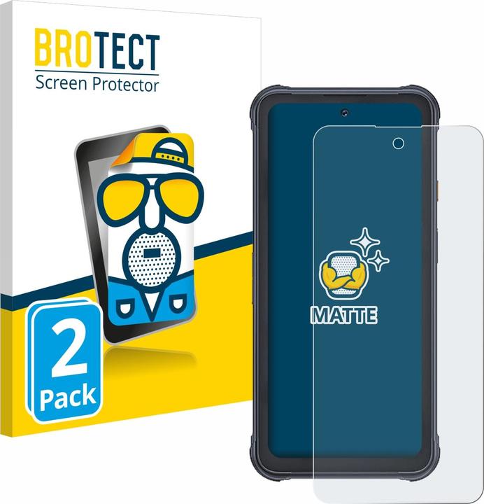 Actual product image BROTECT Anti-glare screen protector matt (2 Piece, Cubot King Kong 8)
