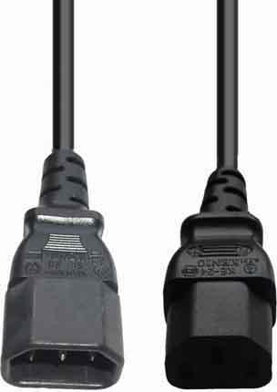 Actual product image E+P SW 15. cable length: 2 m, connector gender: male/female, connection 1: C14 coupler (2 m)