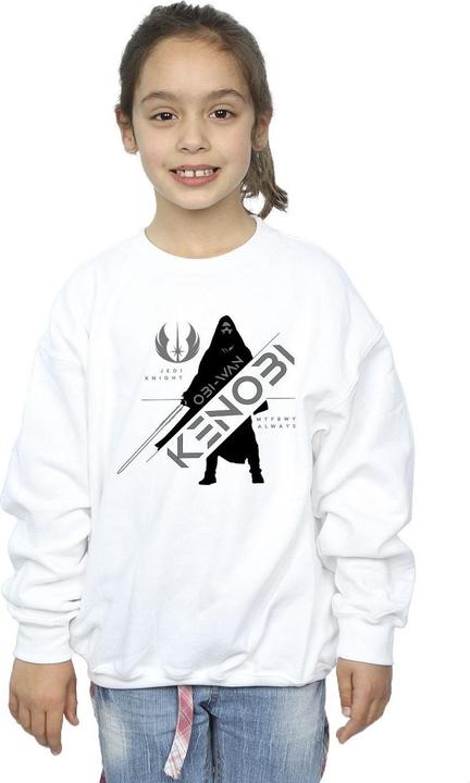 Actual product image Star Wars Girls Obi-Wan Kenobi Jedi Knight Sweatshirt (152, 158)