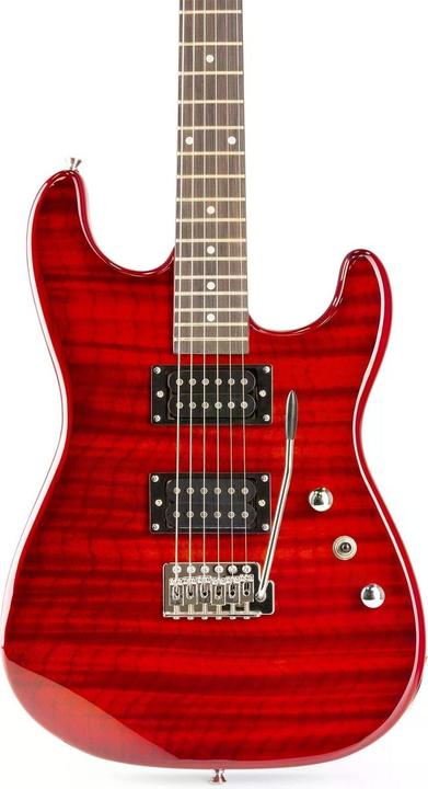 Immagine prodotto Max GigKit per chitarra elettrica stile trapuntato rosso (Chitarra elettrica, Legno)