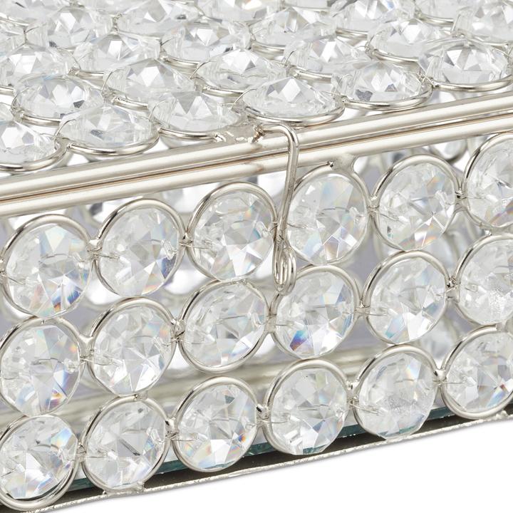 Actual product image Relaxdays Jewellery Box, Glamorous Crystal Design