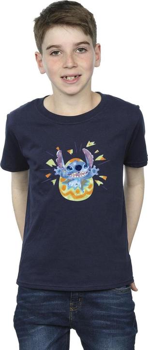 Actual product image Disney Boys Lilo & Stitch Cracking Egg T-Shirt (140, 146)