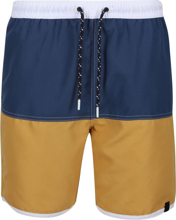 Dunkles Jeansblau, Gold Stroh