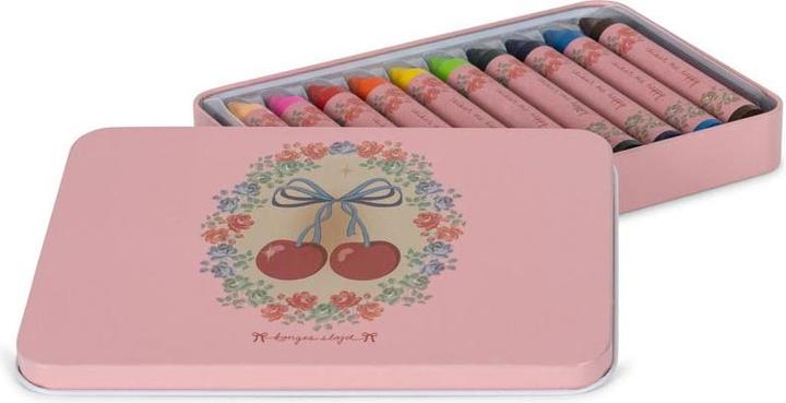 Image du produit Konges Slojd Crayons de couleur à la cire d'abeille Cherry Bow (Multicolore, 10 x)