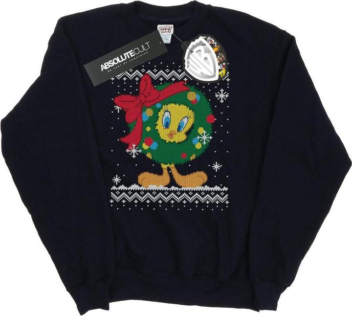 Produktbild Looney Tunes Tweety Pie Christmas Fair Isle Sweatshirt (S)