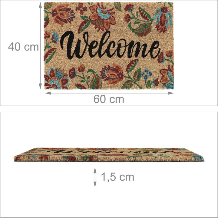 Produktbild Relaxdays Fussmatte (60 x 40 x 1.5 cm)
