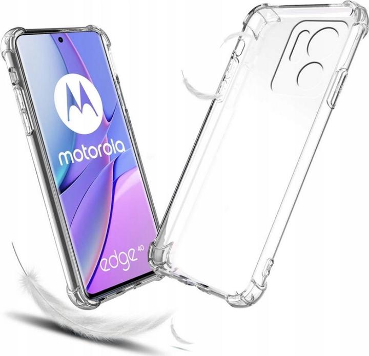 Screenguard Motorola Edge 40 Hülle Crystal Soft Airbag Bumper (Motorola Edge 40)