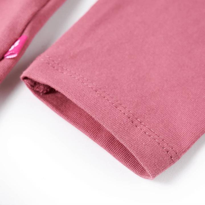 Image du produit VidaXL T-shirt manches longues enfant rose framboise 92,Matière : 95% coton (92)