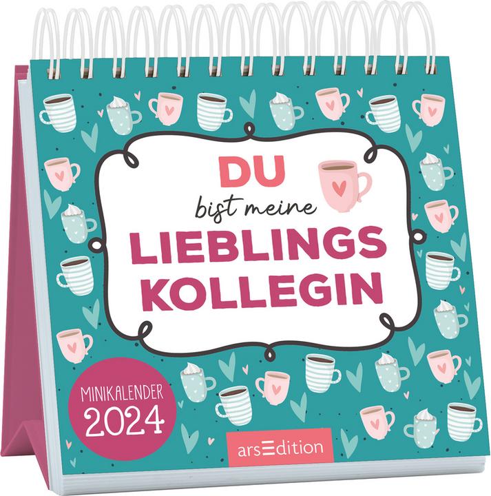 Produktbild Mini-Monatskalender Du bist meine Lieblingskollegin 2024 (115 x 115 mm, Deutsch)