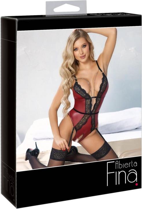 Abierta Fina Body rot/schwarz M (M)