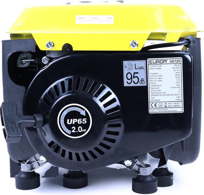 Image du produit Eurom Groupe électrogène GE720 (650 W, 4.20 l)