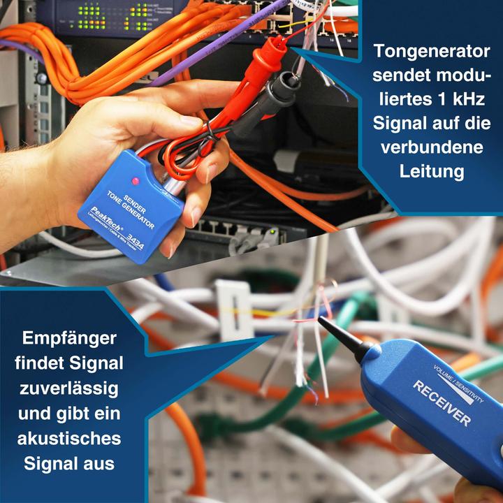 Actual product image Peaktech P 3434 Line detector / circuit detector