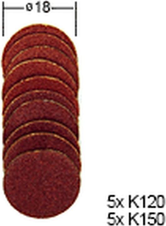 Produktbild Proxxon Ersatzschleifblätter-Satz Ø 18 (120, 150)