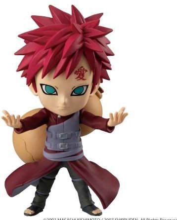 Actual product image Bandai 8 cm Chibi Figure With Naruto Base