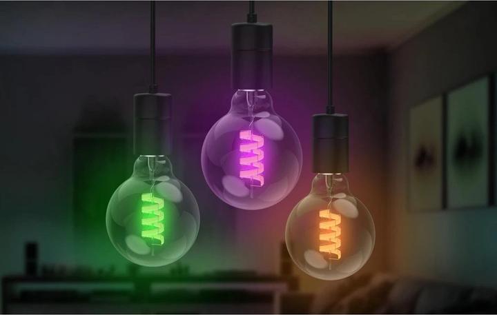 Image du produit Hama Lampe LED intelligente, Matter, E27, globe, filament G95, RGBW, dimmable, avec application (E27, 4.90 W, 470 lm, 1 x, F)