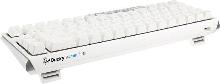 Actual product image Ducky One 3 Classic Black/White Mini Gaming Keyboard, RGB LED - MX-Brown (US) (US, Cable)
