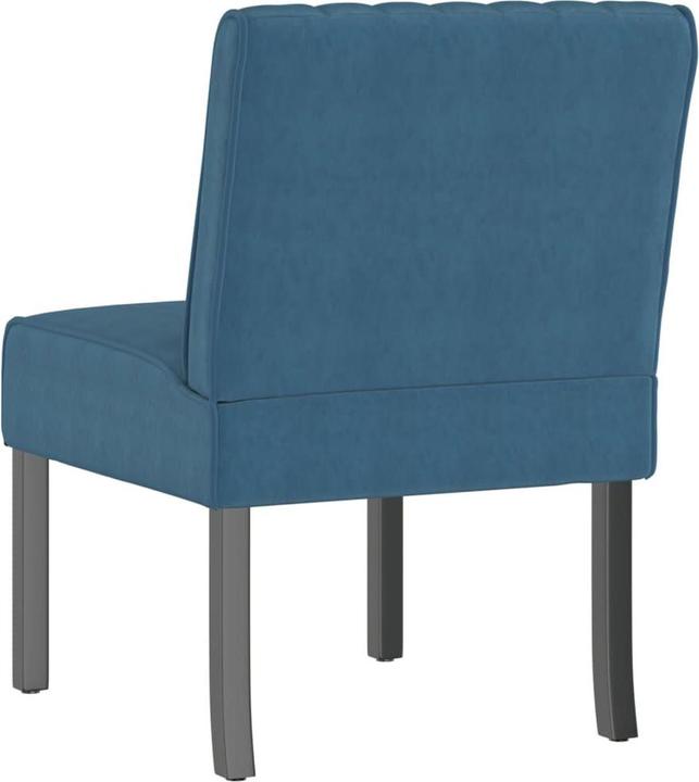 Produktbild VidaXL Polsterstuhl Blau Samt