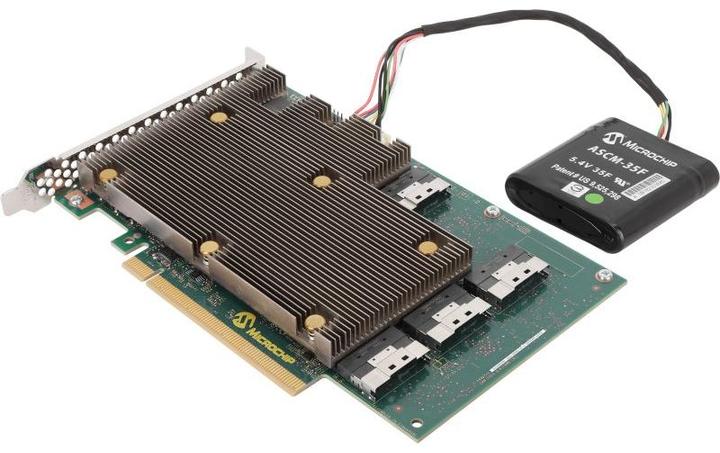 Microchip Technology SmartRAID Ultra 3258p-32i /e, SAS-4, Serial ATA III, PCI Express x16, 24 Gbit/s