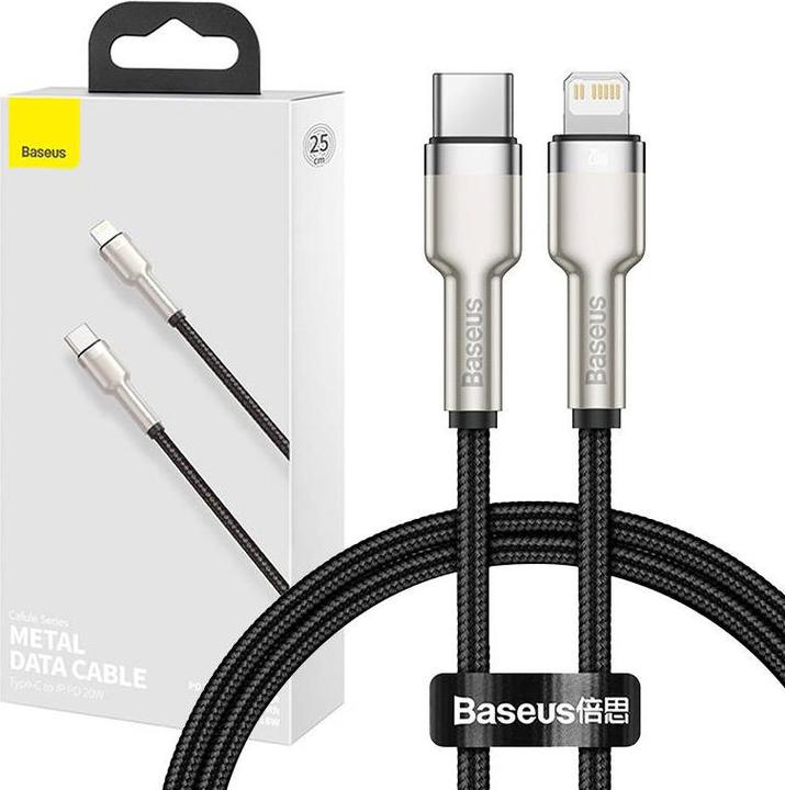 Produktbild Baseus USB C – Lightning (0.25 m, USB 3.2 Gen 1)