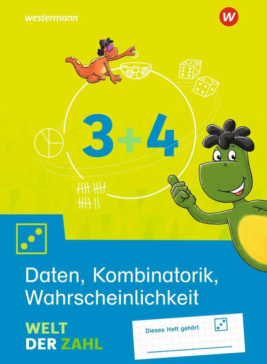 Produktbild Welt der Zahl 3/4. Arbeitsheft Daten, Kombinatorik, Wahrscheinlichkeit (Deutsch, Thomas Rottmann, Gerhild Träger, 2022)