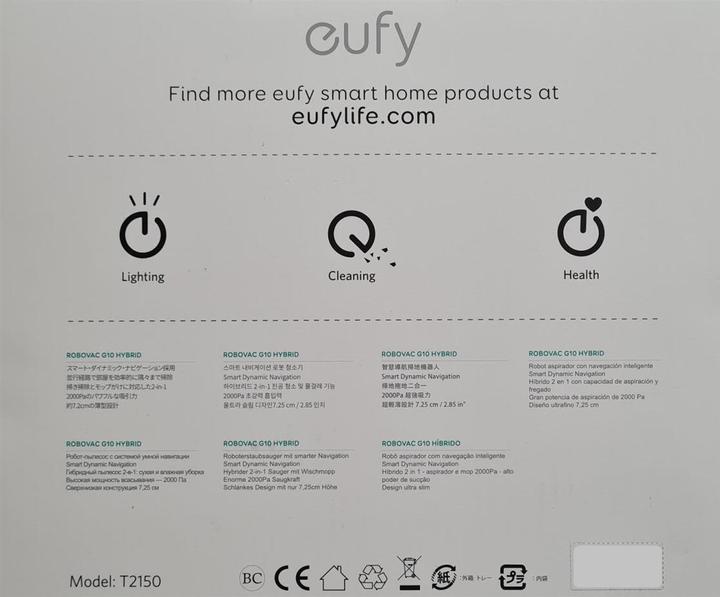 Actual product image eufy RoboVac G10 Hybrid (Robot vacuum)